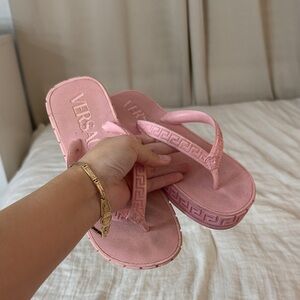 Versace Light Pink Women's Sandals